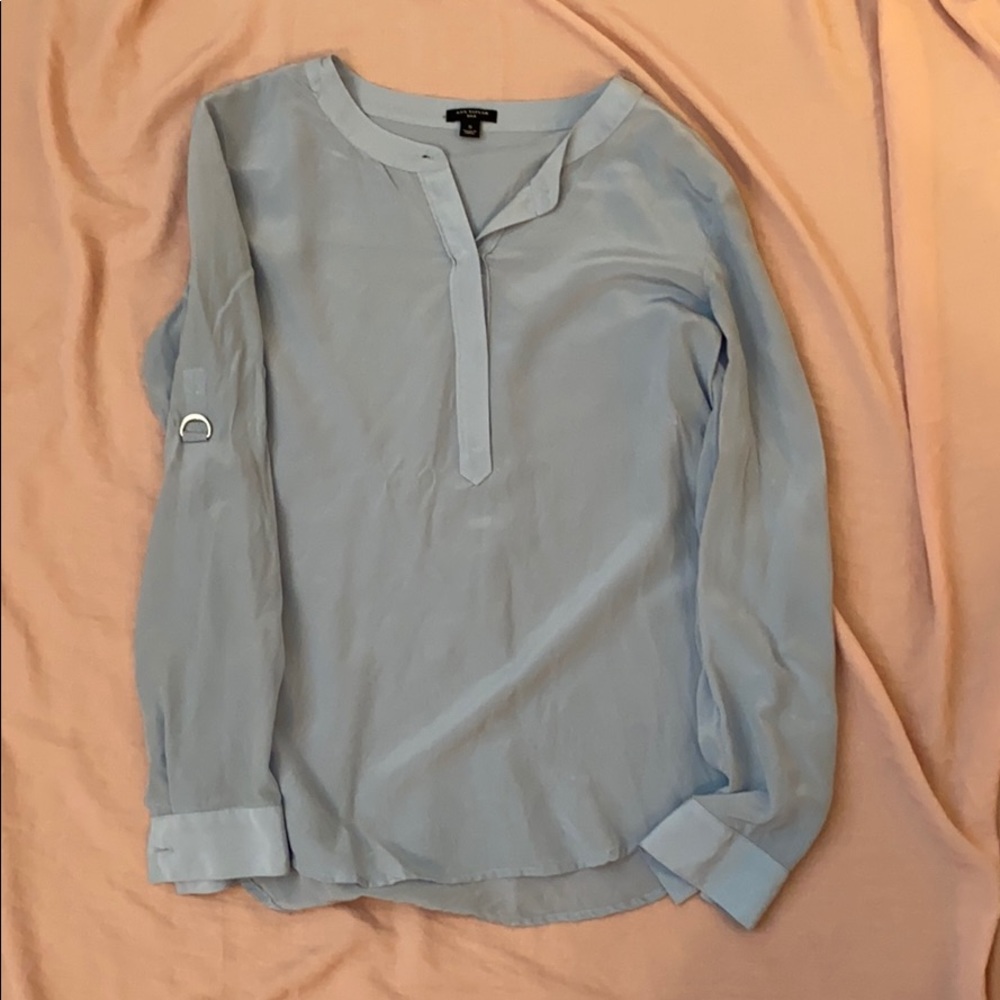 Blue Ann Taylor blouse